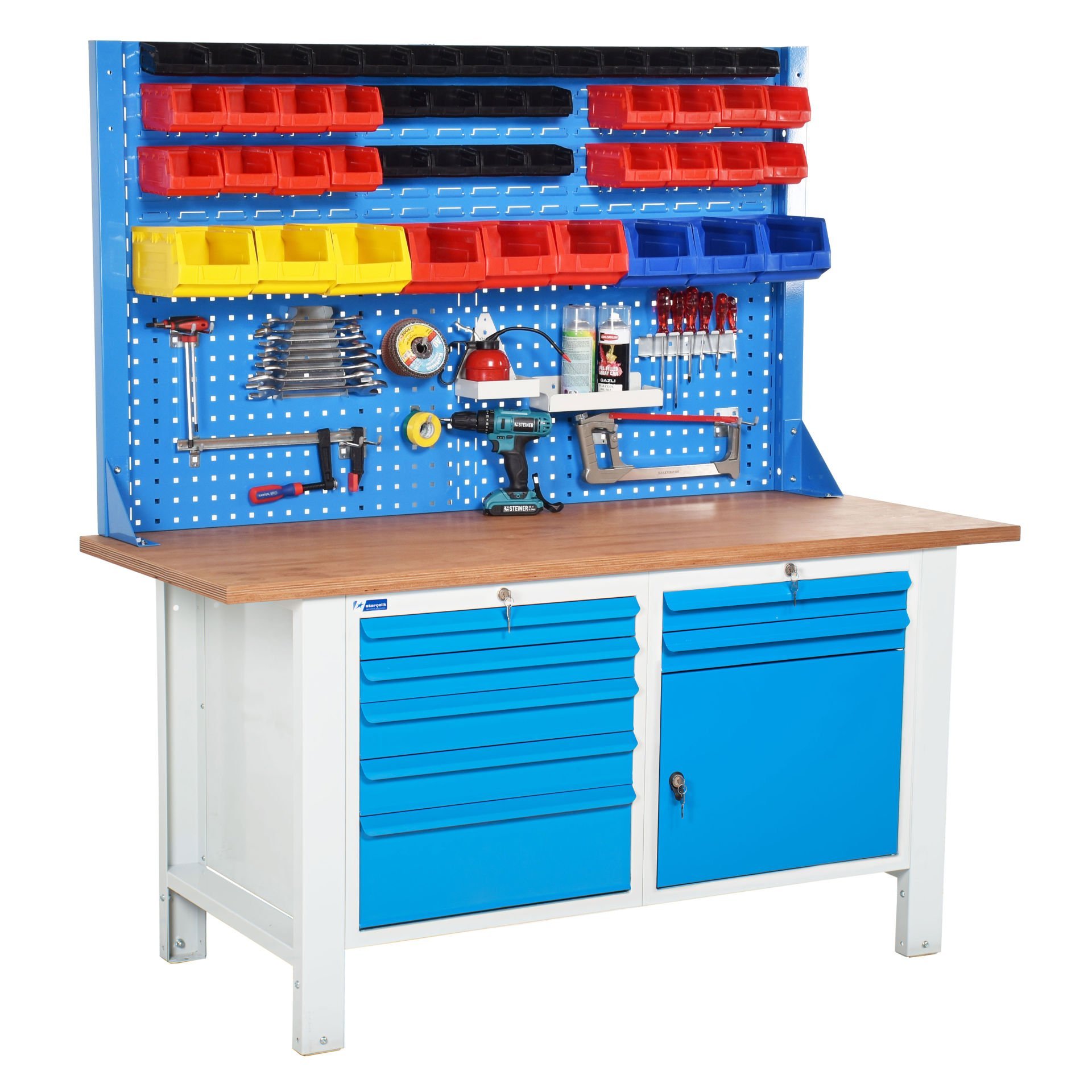 Atölye Çalışma Tezgahı (1600x720x830-930/1844 mm)