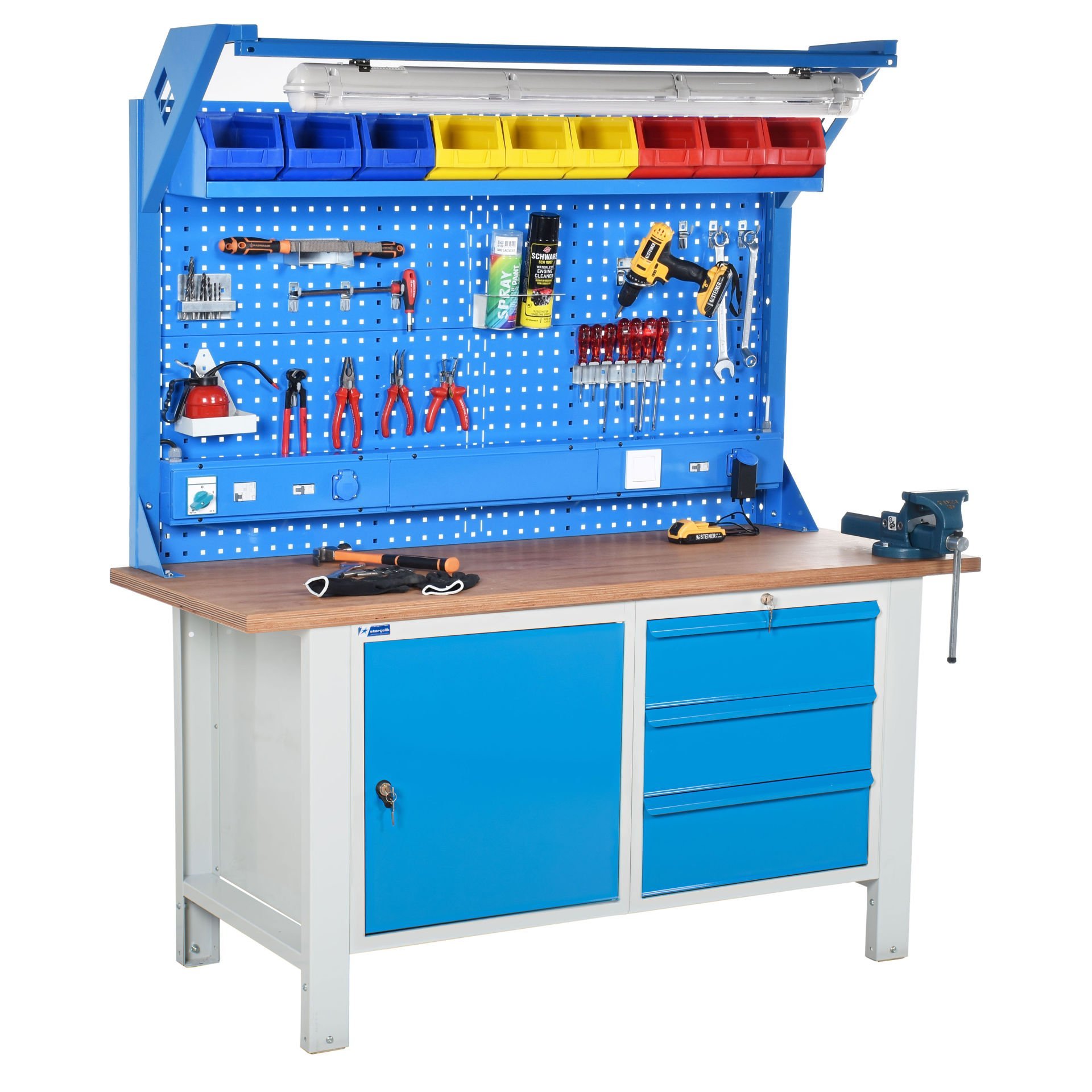 Atölye Çalışma Tezgahı (1600x720x830-930/1844 mm)