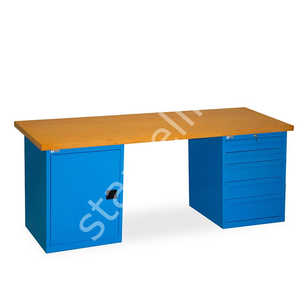 Çalışma Tezgahı 5 Çekmeceli Dolaplı ( 2130x650x800 mm )