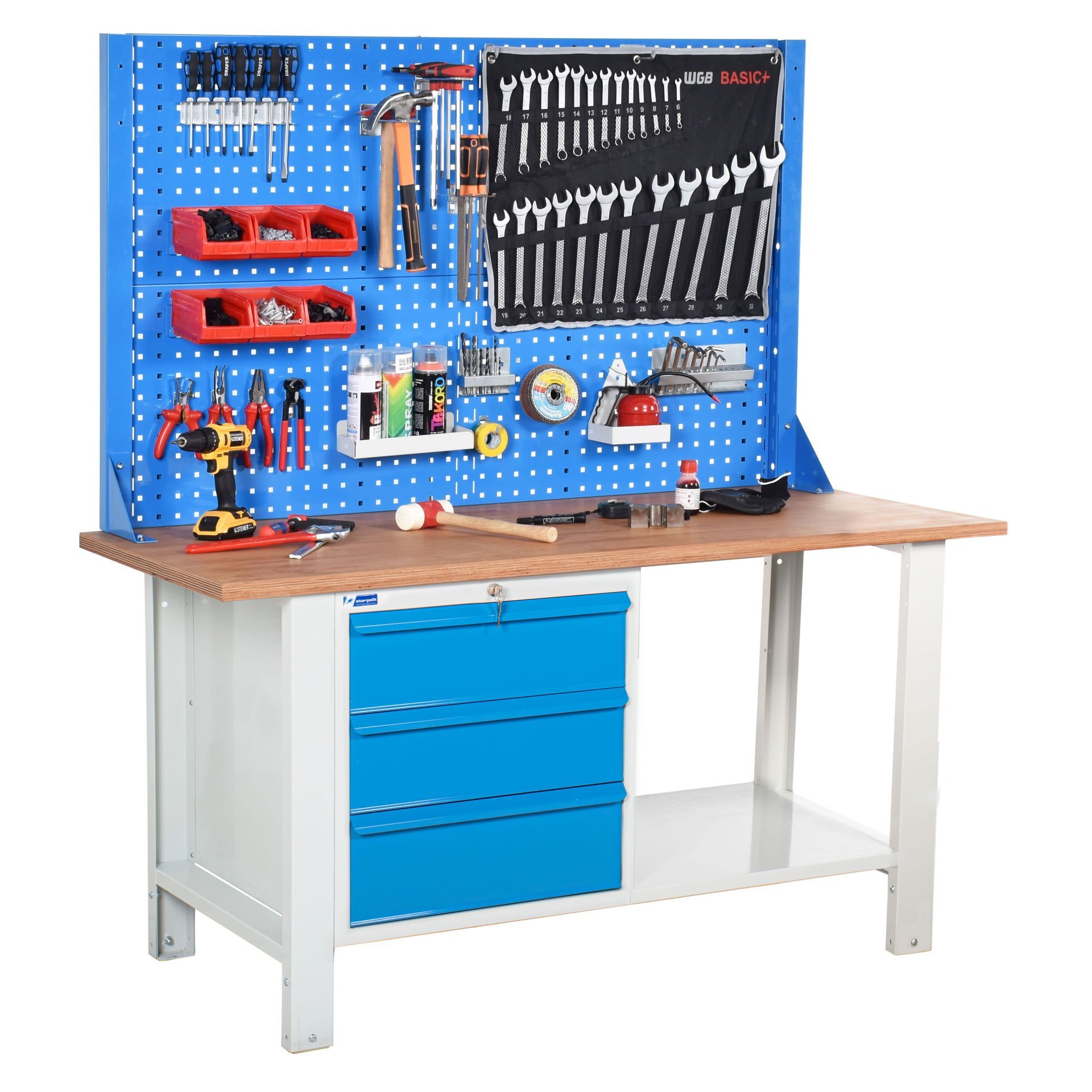 Atölye Çalışma Tezgahı (1600x720x830-930/1844mm)