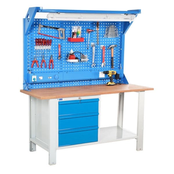 Atölye Çalışma Tezgahı (1600x720x830-930/1844mm)