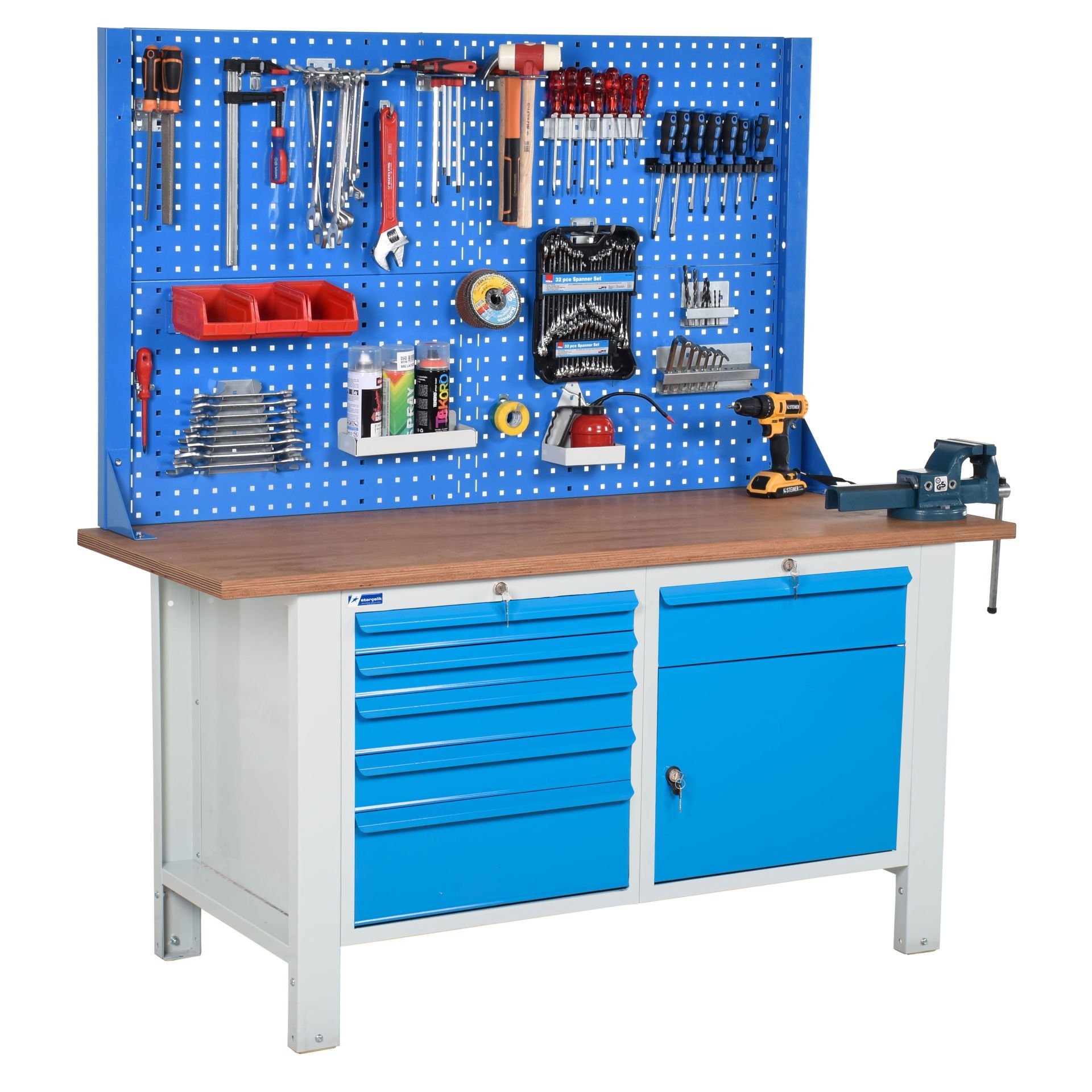 Atölye Çalışma Tezgahı (1600x720x830-930/1844 mm)