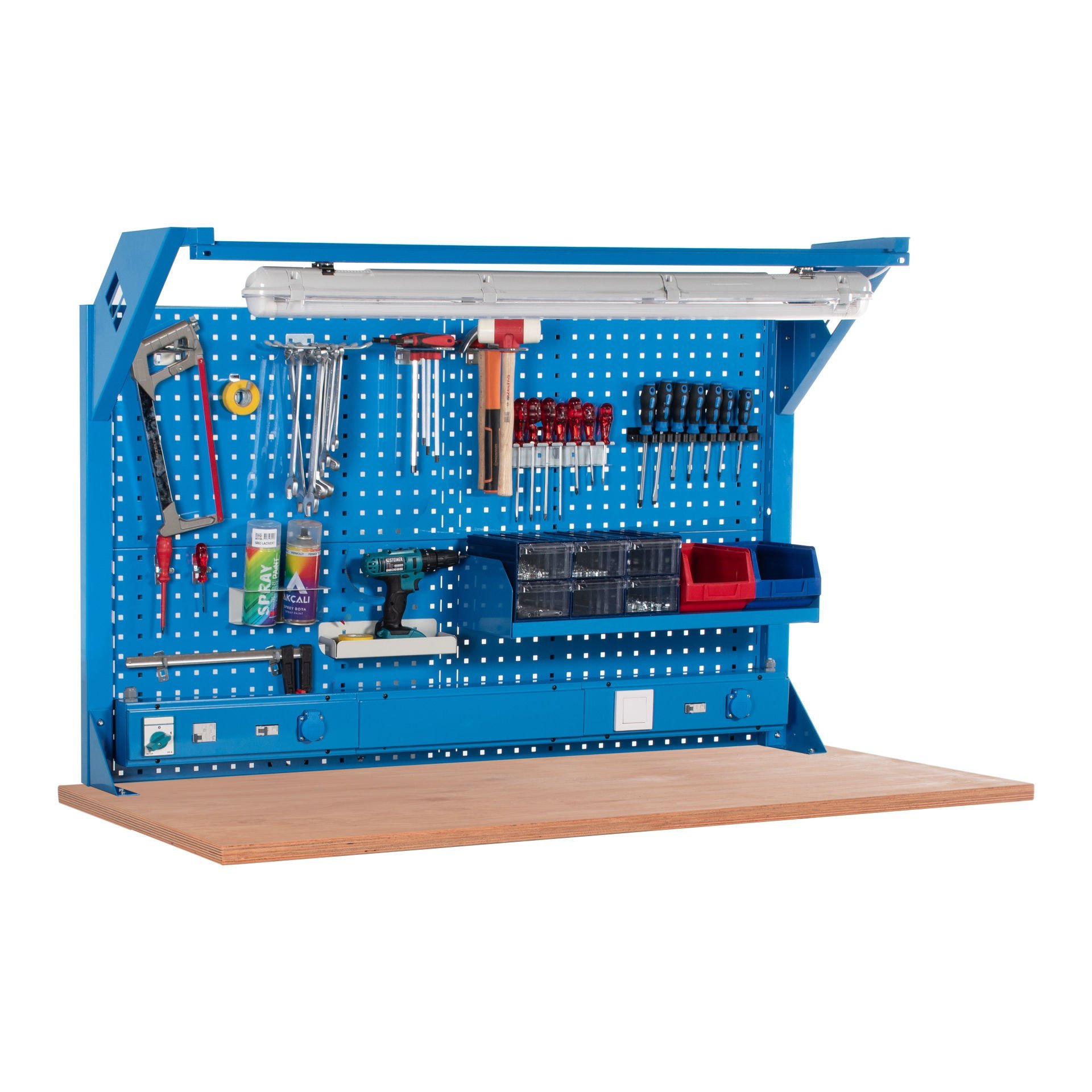 Atölye Çalışma Tezgahı İçin Takım Asma Panosu (1430x195x914 mm)