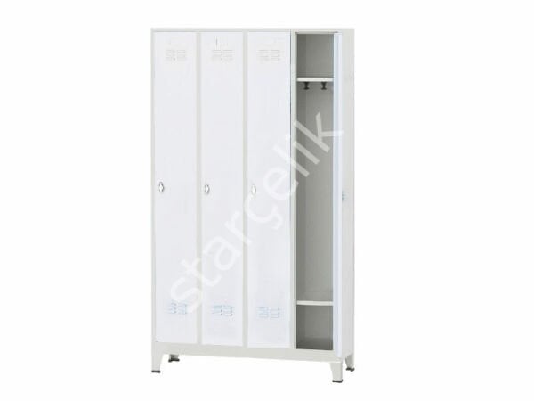 4'lü Boy Kapılı Soyunma Dolabı (1280x400x1850 mm)