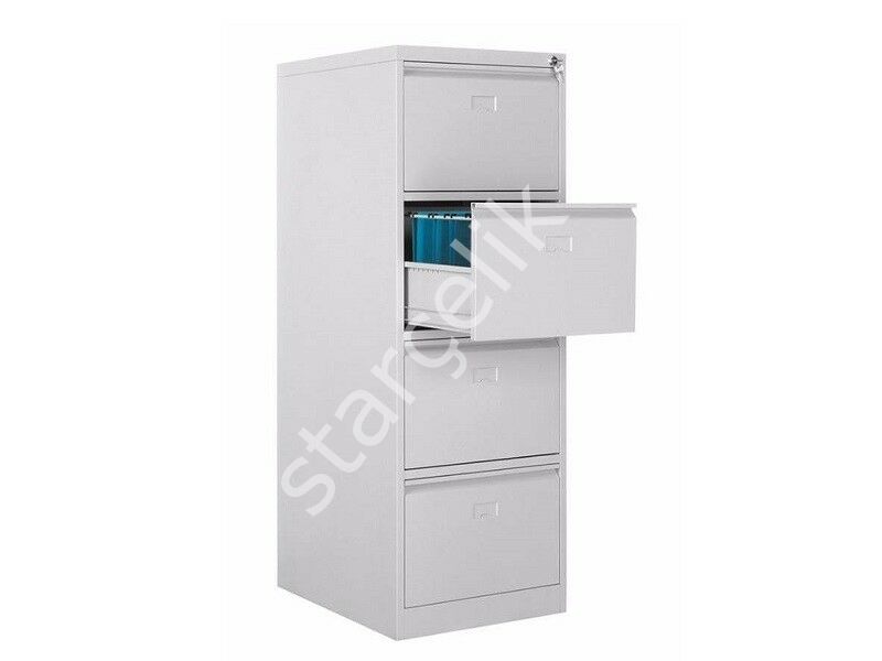 4 lü Kartoteks Dolabı (460x620x1330 mm)