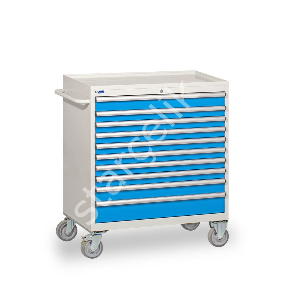 Çekmeceli Takım Arabası 1028x590x1205 mm,10 Çekmeceli