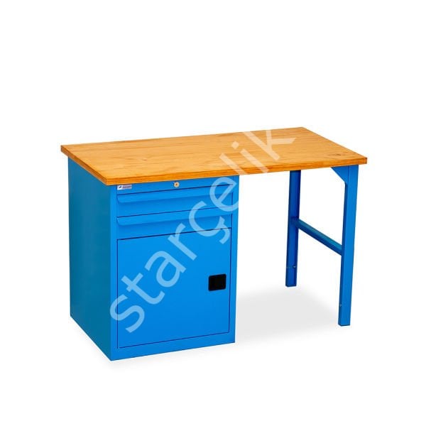2 Çekmeceli Çalışma Tezgahı (1250x650x30 mm )