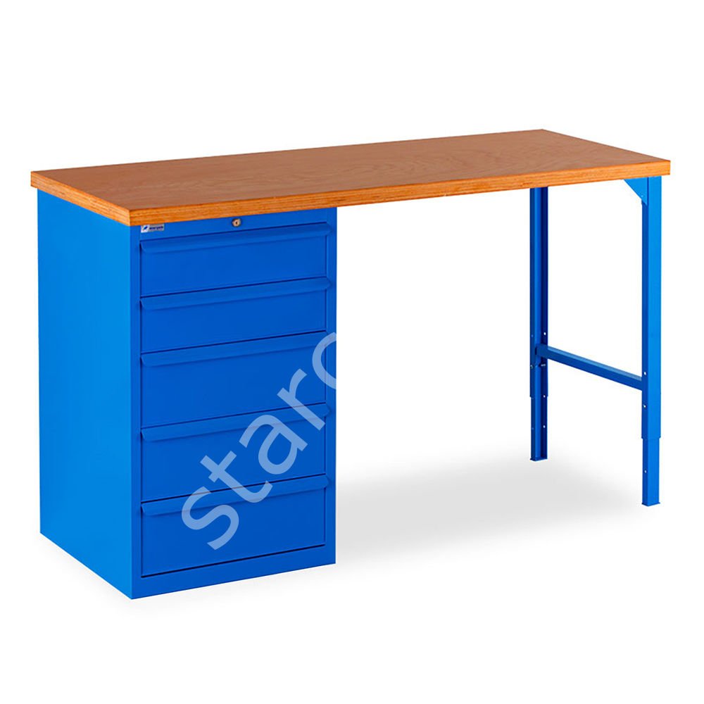 5 Çekmeceli Çalışma Tezgahı (1690x650x30 mm )