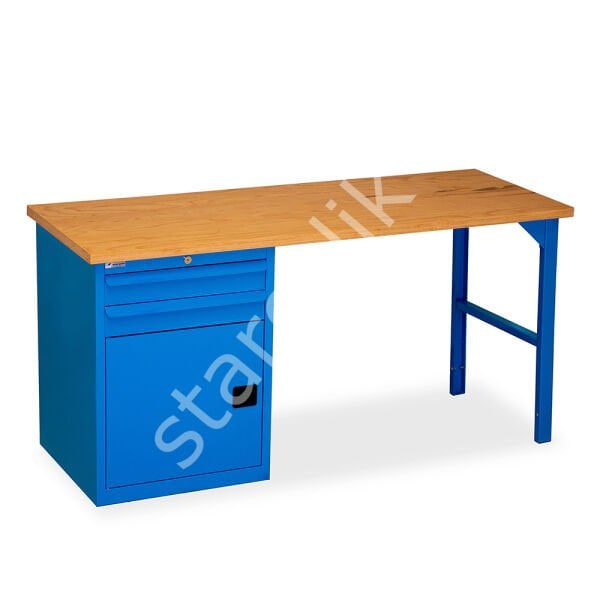 2 Çekmeceli Çalışma Tezgahı (1690x650x30 mm )