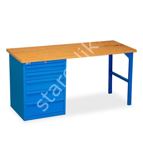 5 Çekmeceli Çalışma Tezgahı (1690x650x830 mm)