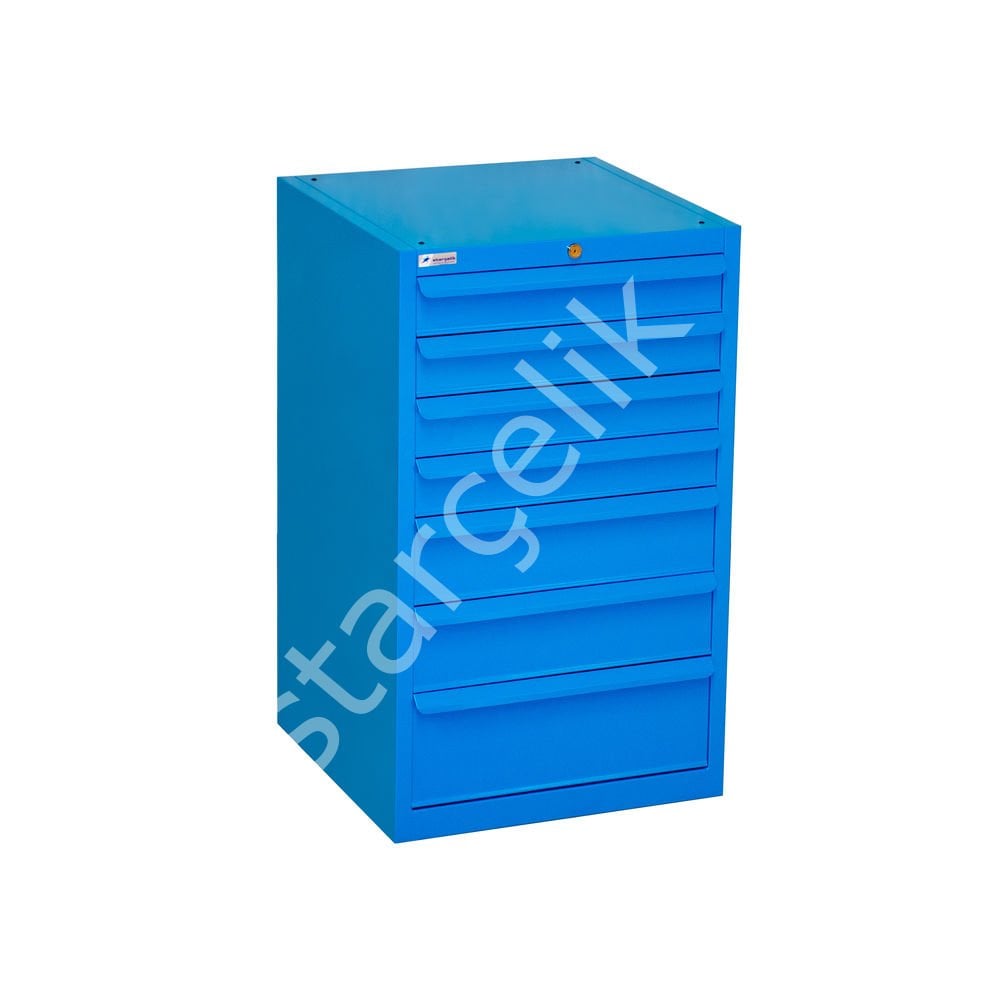 7 Çekmeceli Takım Dolabı (600x600x1000 mm)