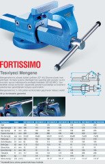 Fortissimo Kanca Tesviyeci Mengene 150'LİK