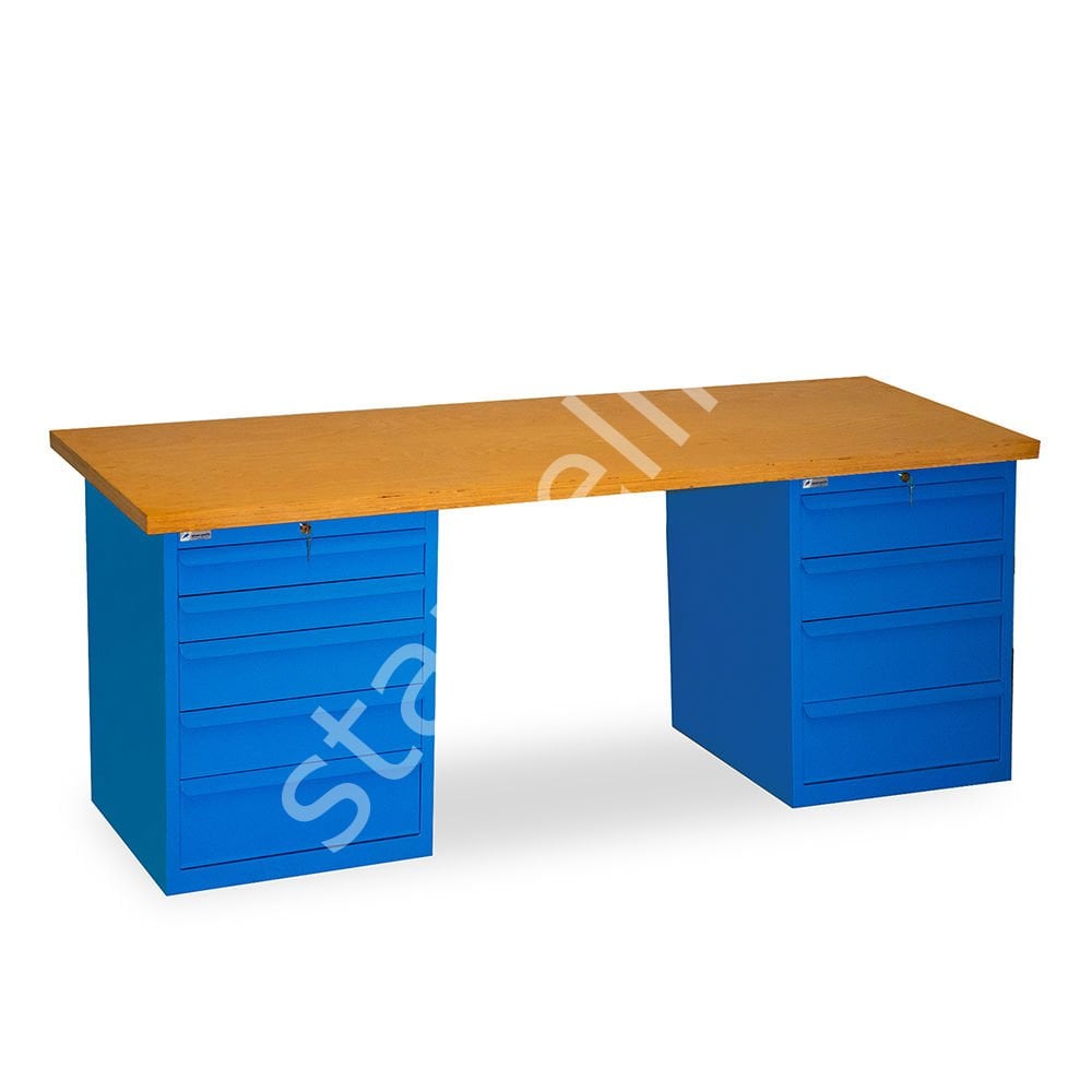 Çalışma Tezgahı 9 Çekmeceli Dolaplı (2130x650x800 mm)