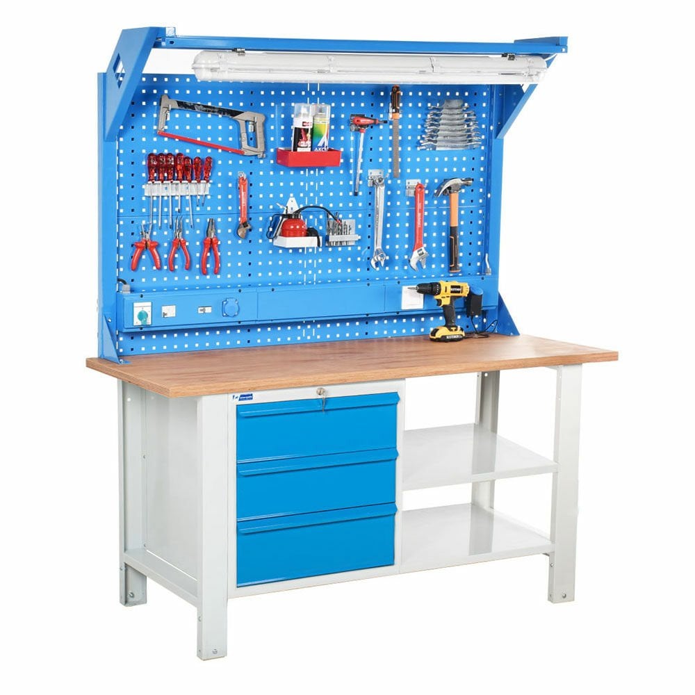 Atölye Çalışma Tezgahı (1600x720x830-930/1844 mm)